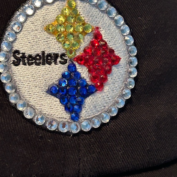 Pittsburgh Steelers Hat with crystal jewels - Picture 2 of 3
